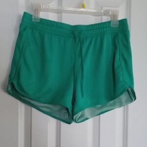 Women's Green Athletic Shorts